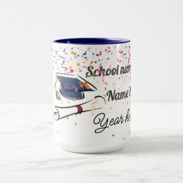 Taza Globo de graduación personalizado