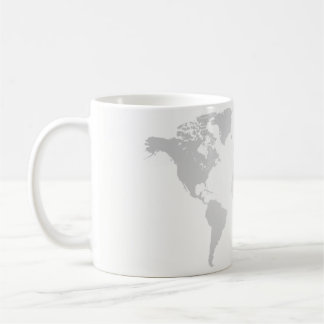 Taza - globo, mapa del mundo