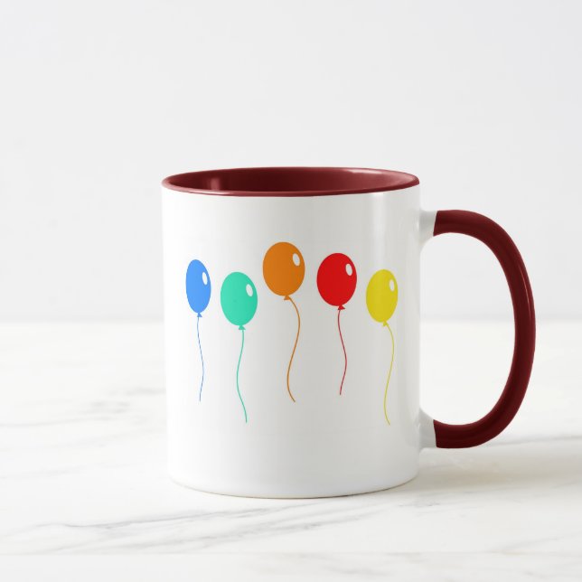Taza Globos del cumpleaños (Derecha)