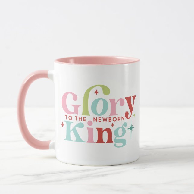 Taza Gloria retro pastel al recién nacido rey (Izquierda)