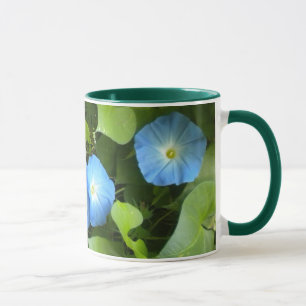 Taza Glorias celestiales azules de la mañana