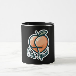 Taza Glute Squad Glúteos Melocotón Trasero Gimnasio Fit