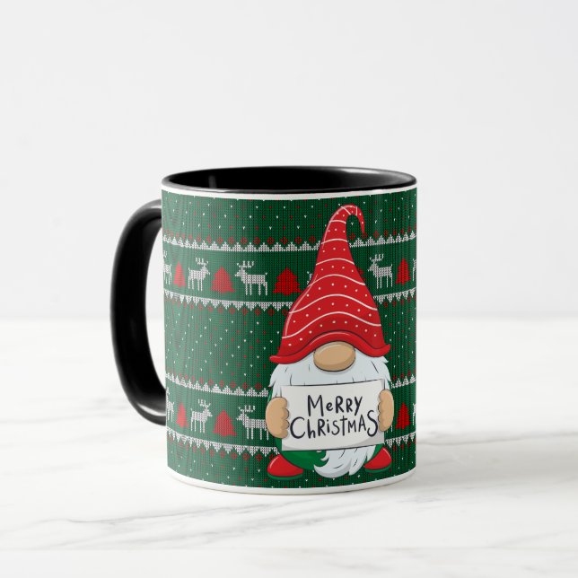 Taza Gnome con Santa Hat MUGS (Anverso izquierdo)