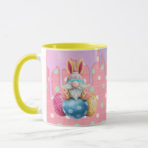 Taza Gnome de Pascua Polkadot Huevos Gigantes