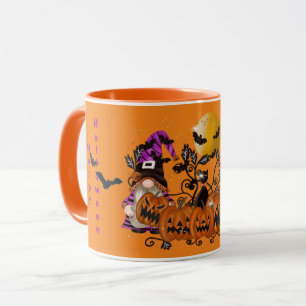 Taza Gnome Naranja de Trendy Happy Halloween