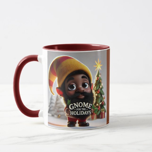 Taza GNOME PARA LAS VACACIONES 2024-4-Brown Coffee Mug (Izquierda)