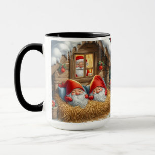 Taza Gnome ve a Navidades durmiendo café mog
