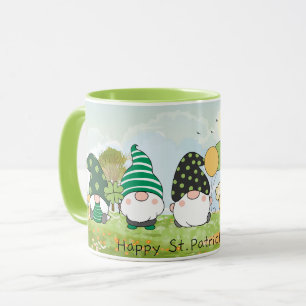 Taza Gnomes del Día de San Patricio