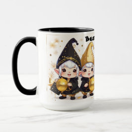 Taza Gnome's Personalizado Whimsical Best Friends.