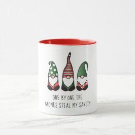 Taza Gnomes roban a mis graciosos Navidades diciendo: