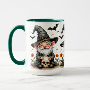 Taza Gnomo de Halloween con Calavera