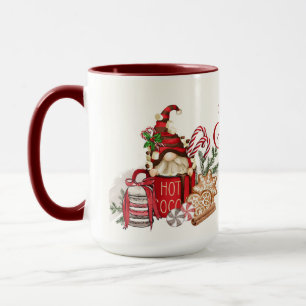 Taza Gnomo de Navidad de Chocolate Caliente
