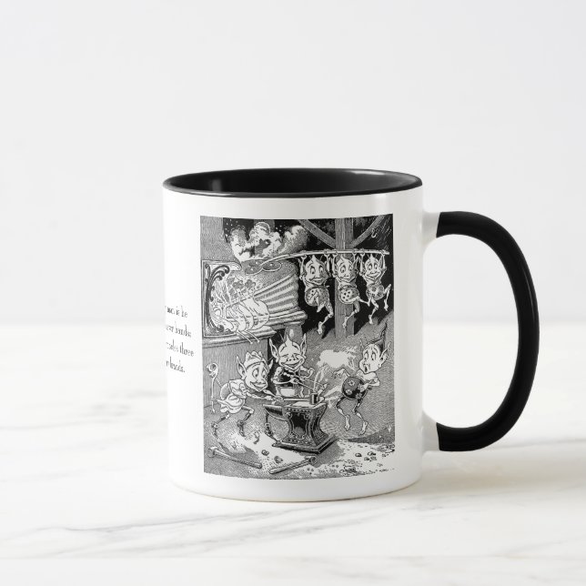 Taza Gnomo del herrero en la fragua (Derecha)