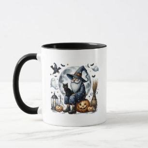 Taza Gnomo negro de Halloween