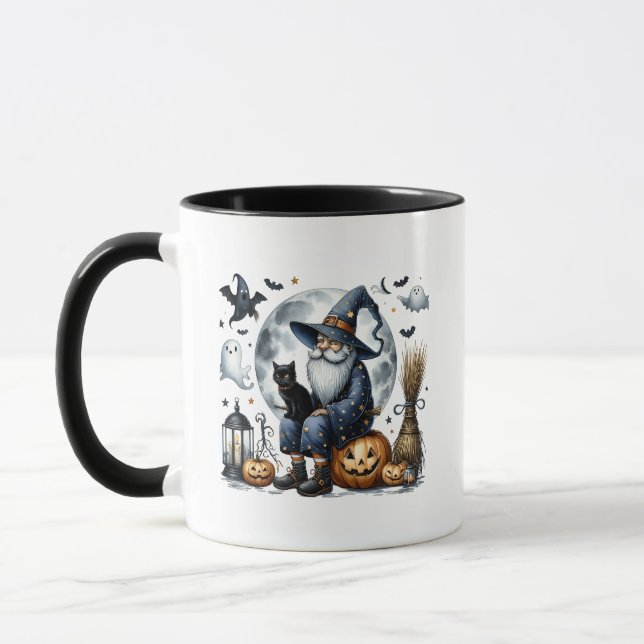 Taza Gnomo negro de Halloween (Izquierda)
