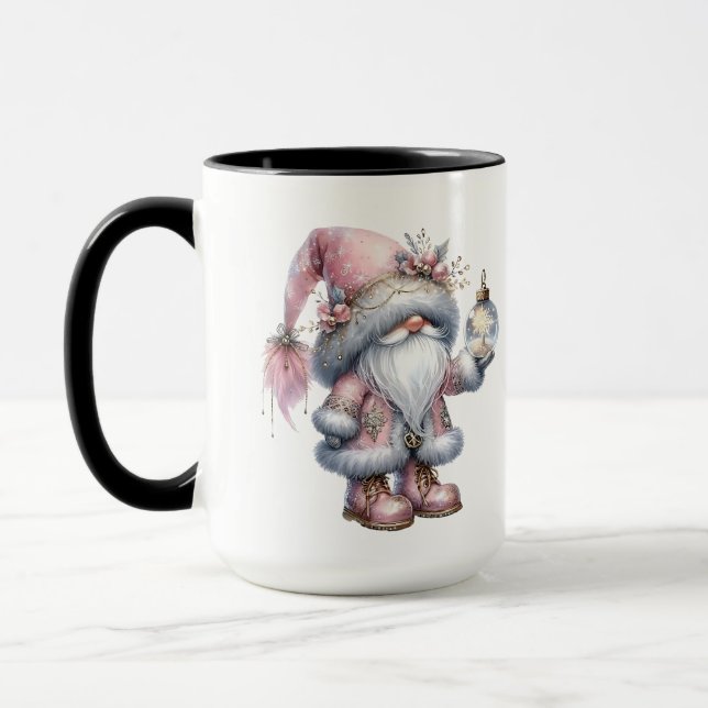 Taza Gnomo Rosa Bonito (Izquierda)