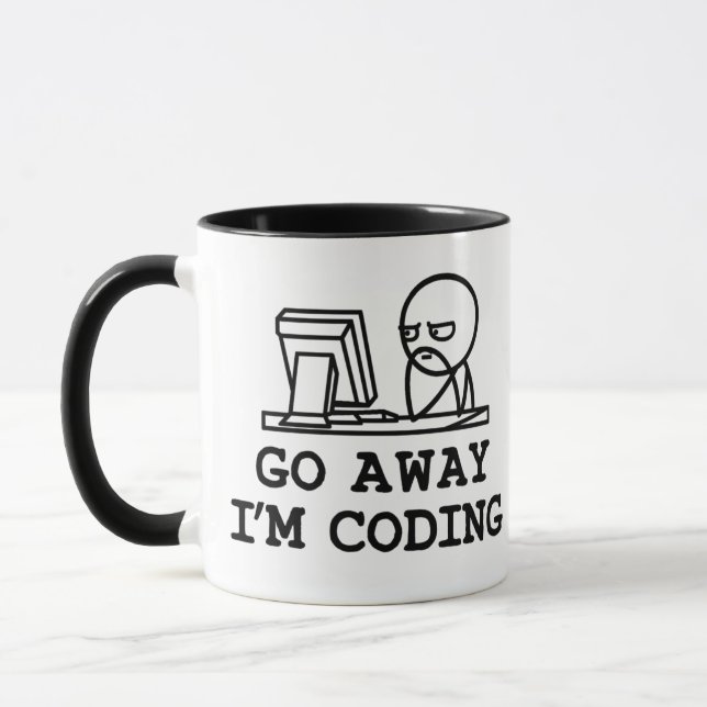 Taza Go Away IM Coding (Izquierda)