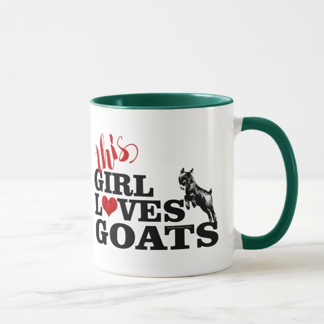 Taza GOAT | Este Chica ama a las cabras pigmeas jugueto (Derecha)