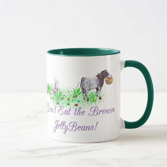 Taza Goat no se come los frijoles de gelatina marrón (Derecha)