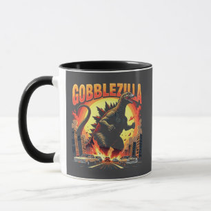 Taza Gobblezilla Spooky Turquía Acción de Gracias Gobbl