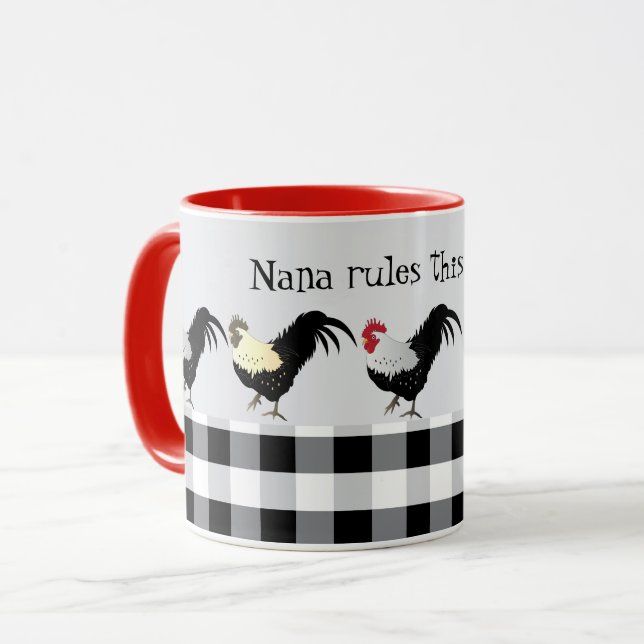 Taza Gobernar el Roost Rooster Mug (Anverso izquierdo)