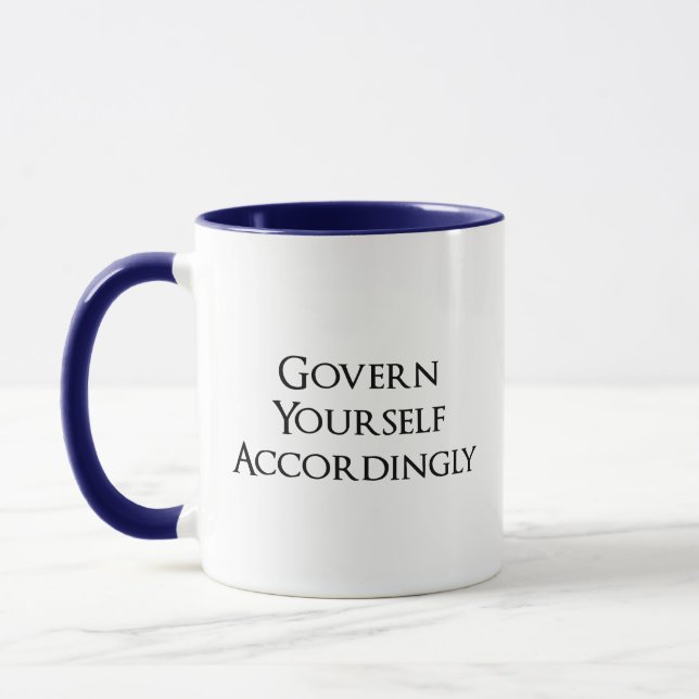 Taza Gobiérnese por consiguiente abogado divertido (Izquierda)