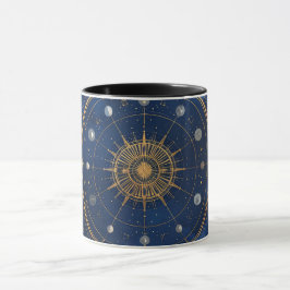 Taza Gold Constellation Astrology Coffee Cup