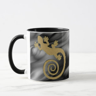 Taza Golden Gecko 2x olas negras