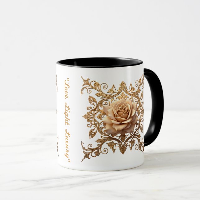 Taza "Golden Heart Shine" (Anverso derecho)