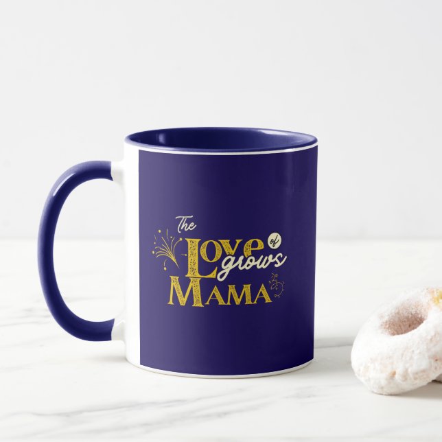 Taza Golden Mama Bear Love Grows (Con donut)