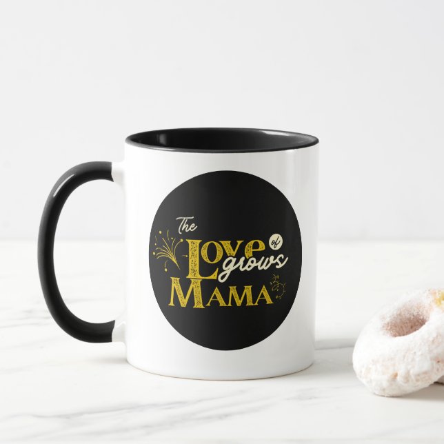 Taza Golden Mama Bear Love Grows (Con donut)