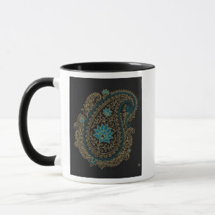 Taza Golden Paisley Lotus