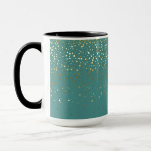 Taza Golden Petite Stars con café de dos tonos Mug-Cora