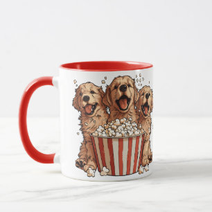 Taza Golden Retriever Dogs Movie Popcorn Bucket