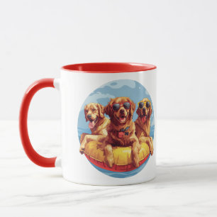 Taza Golden Retriever Dogs Summer Pool Floats