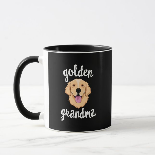 Taza Golden Retriever Grandma Dog Puppy Lover (Izquierda)