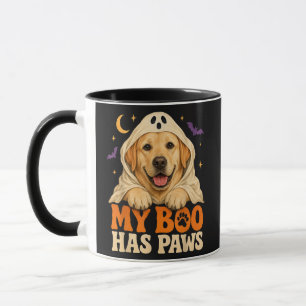 Taza Golden Retriever Halloween Patas Espeluznantes