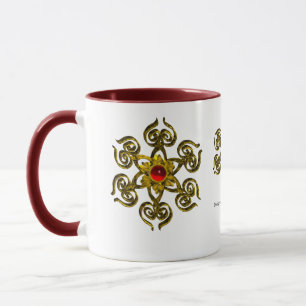 TAZA GOLDEN ROSA RUBY