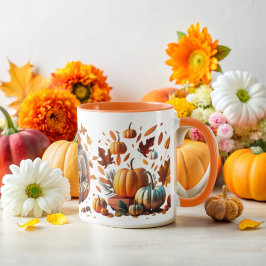 Taza Golden Thanksgiving Pumpkin