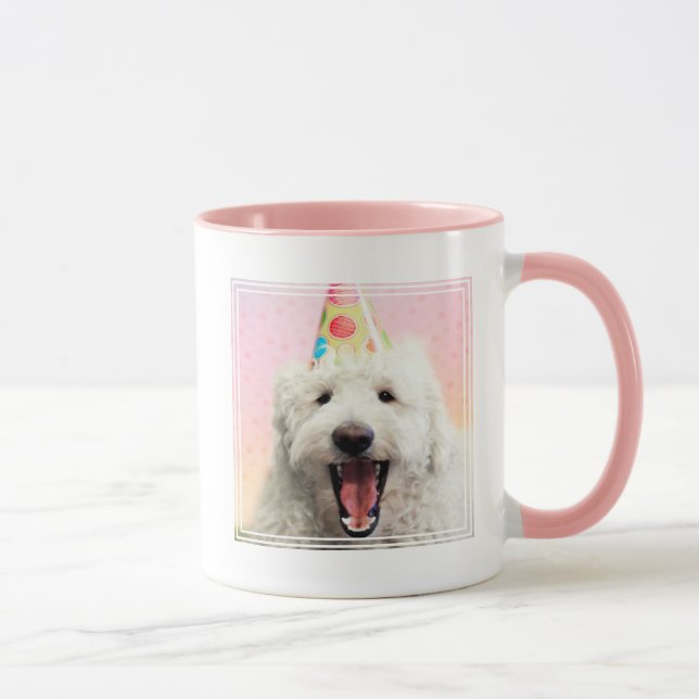 Taza Goldendoodle Con Fiesta Gorra (Derecha)