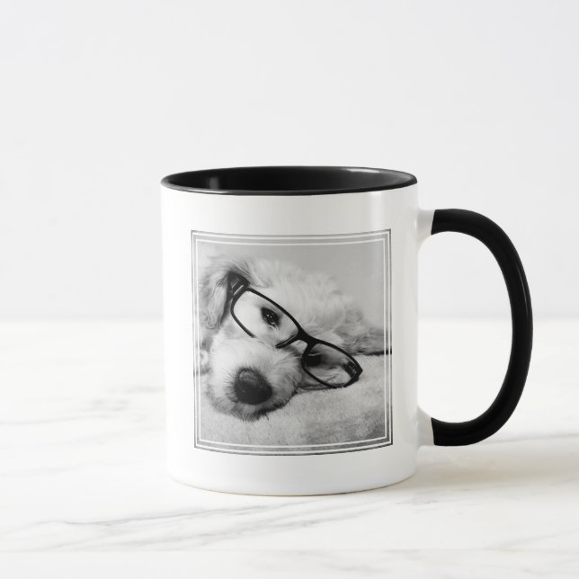 Taza Goldendoodle con vidrio (Derecha)