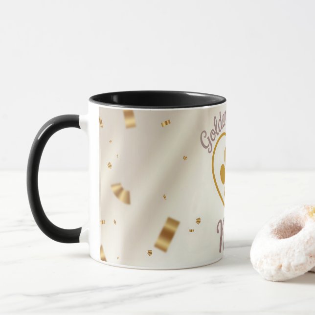 Taza Golder Retriever Mom Custom Coffee Mug (Con donut)