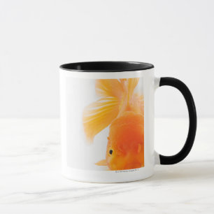 Taza Goldfish anaranjado del lionhead (auratus del