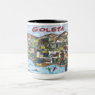 Taza Goleta Map Coffee Mug