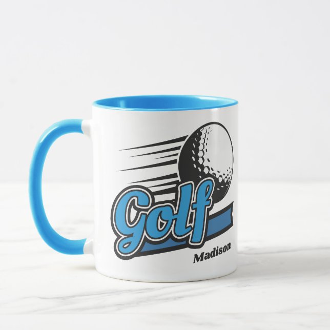 Taza Golf de nombre personalizado (Izquierda)