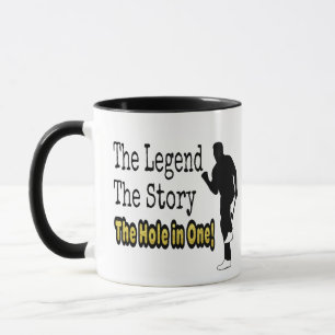 Taza Golf divertido la leyenda la historia el agujero