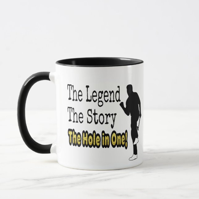 Taza Golf divertido la leyenda la historia el agujero (Izquierda)