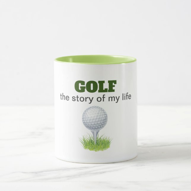 Taza Golf la historia de mi vida graciosa (Centro)