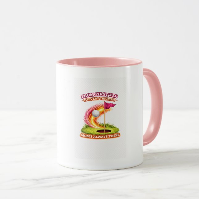 Taza Golf Mom Siempre Presente | Desde el Primer T (Anverso derecho)
