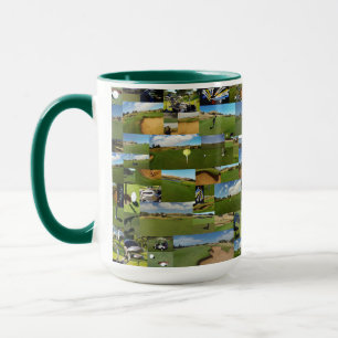 Taza Golf, Photo Collarge, Combo Coffee Mug
